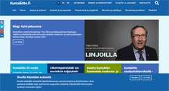 Desktop Screenshot of kuntaliitto.fi