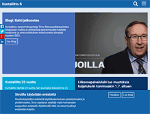 Tablet Screenshot of kuntaliitto.fi